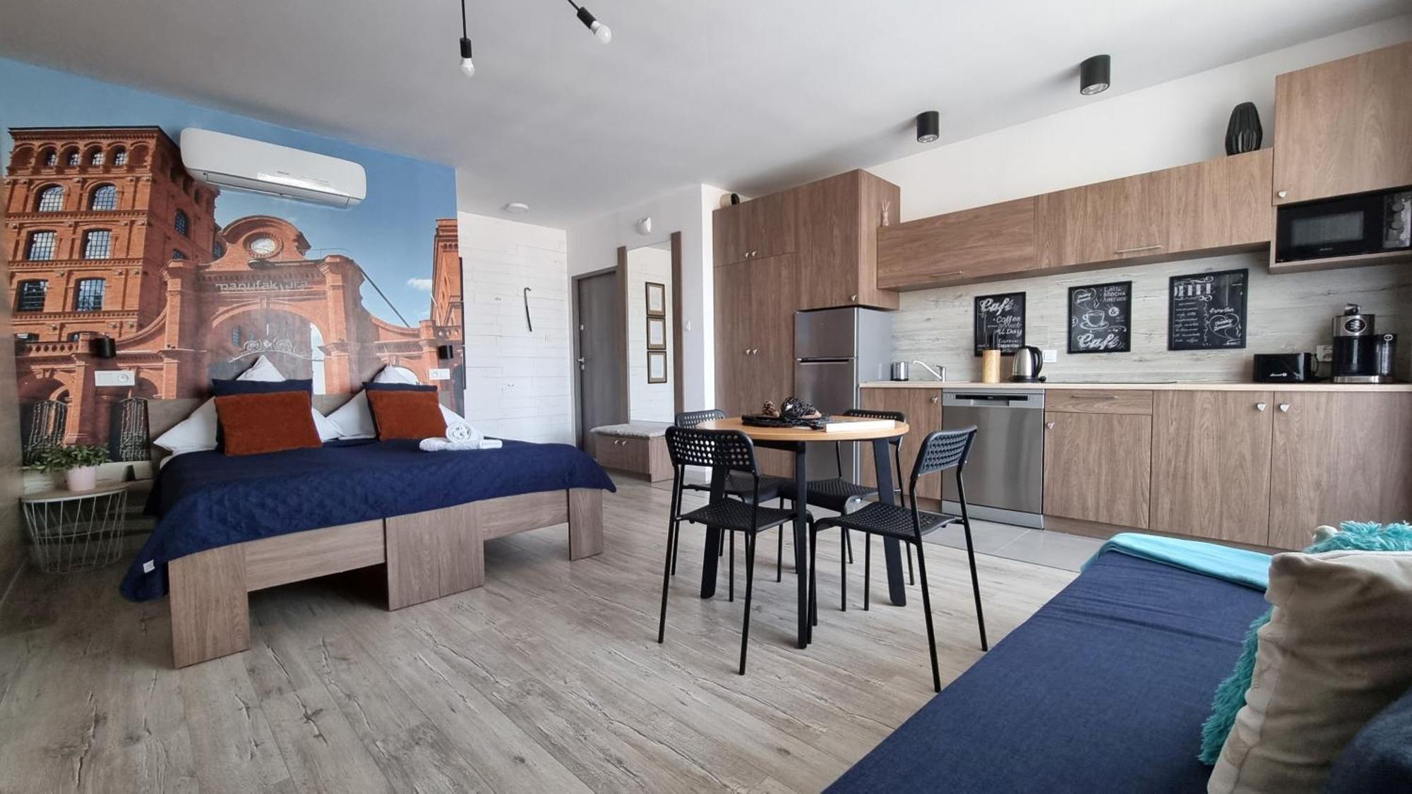 Ferienwohnung Q Apart Coral - Studio, Manufaktura, Parking Gratis, Tv Max, Fv, Gwarancja Zadowolenia Łódź Exterior foto